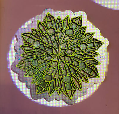 "Quartz Mandala Green" by Jen Kimbrel $225