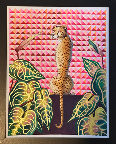 “Leopard in Pink” by Sarah Curl-Larson $350