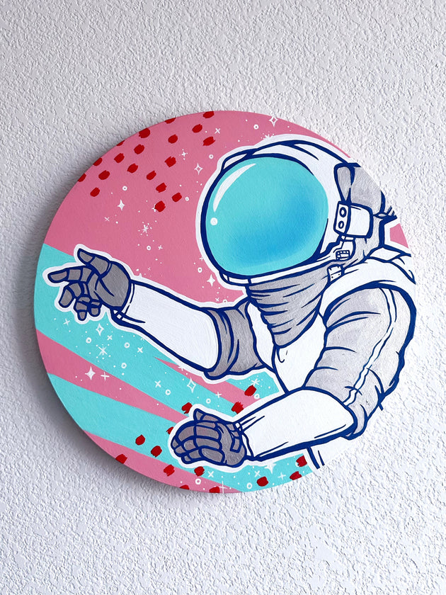 "Pastel Cosmonaut" by Haley Guilfoile $375