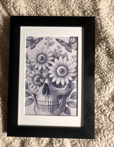 “Eye skull” by Alfonso Apodaca $150