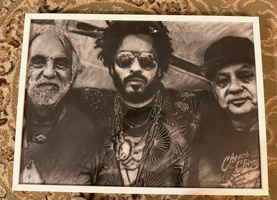 "Chong, Lenny, & Cheech" by Alfonso Apodaca $850