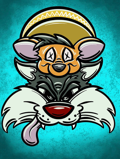 “Mouse Ears: Sylvester & Speedy”  by JesseJFR $50