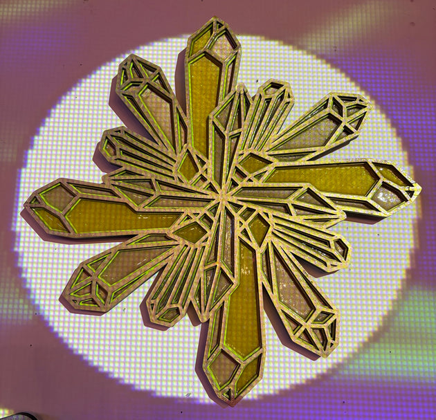 "Quartz Mandala Gold" by Jen Kimbrel $225