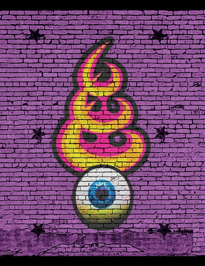 "Mark of the Flaming Eye - PURPLE" by Amy & Andrew Sherman $200