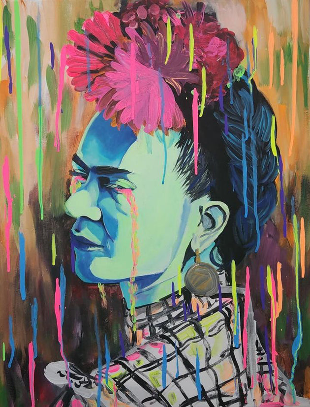 "Frida In The Rain" by Jesus Delgado $400