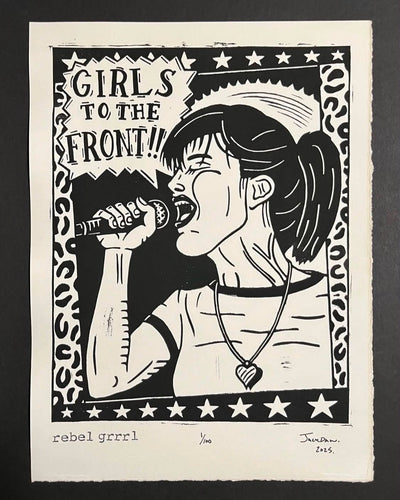 “Rebel Grrrl“ by Jack Daw $75