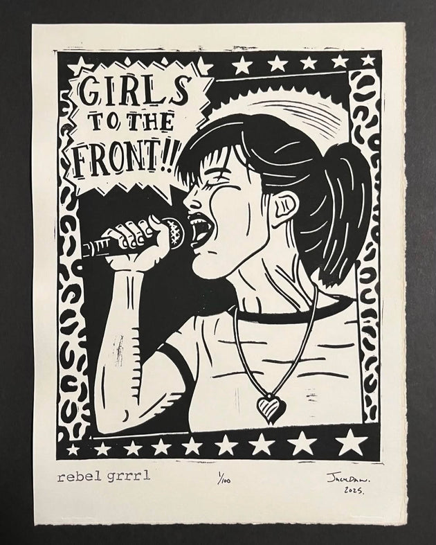 “Rebel Grrrl“ by Jack Daw $75