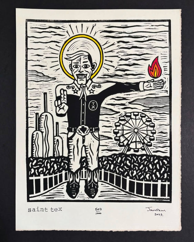 “Saint Tex“ by Jack Daw $75
