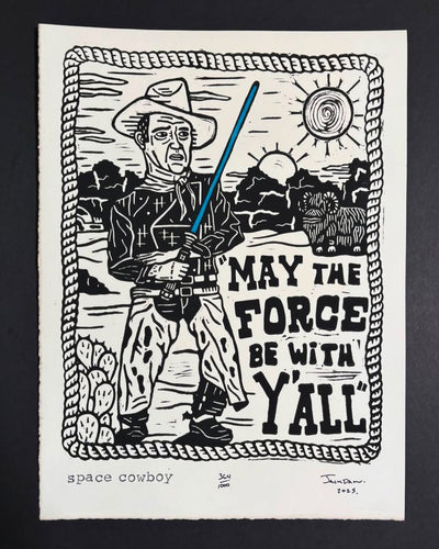 “Space Cowboy“ by Jack Daw $75