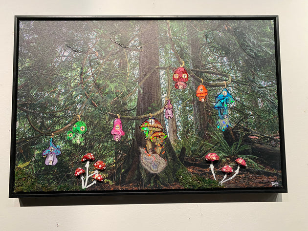 "Found Fungi in the Forest" by Sergio Zuniga & Carissa Nalley $600