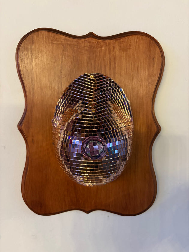 "Don't Be A Disco Boob! pink" by Jacqui Milton $125