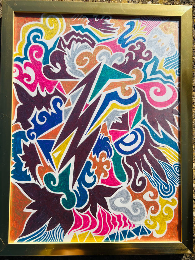 "Red Flame" by Rochelle Kabilio $50