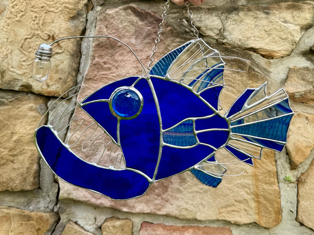 "Blue Angler Fish" by Karian Cox $175
