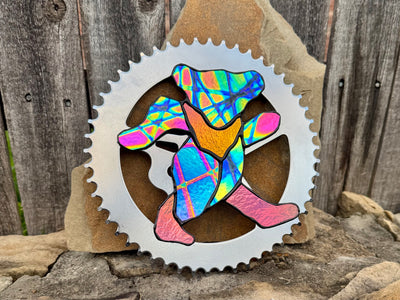 "Marching Bear with Gear 1" by Karian Cox $75