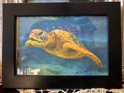 “ver tortuga” by Alfonso Apodaca $150