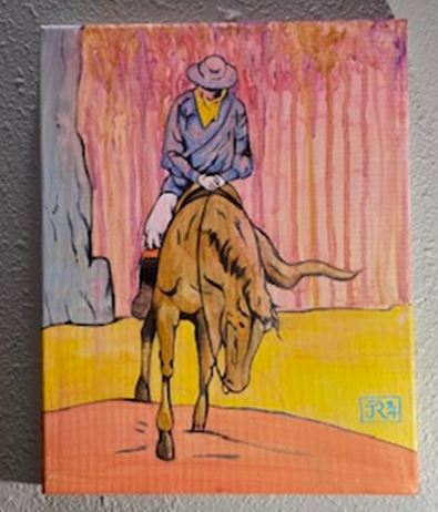 "Here Comes the Cowboy" by Joey Rushing $200