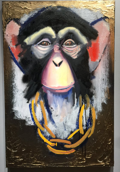 "A Trusting Chimp" by Scott Dykema  $900