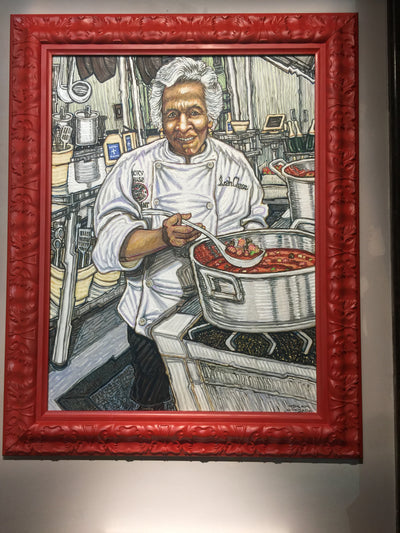 " Portrait of Chef Leah Chase (Dooky Chase Restaurant, New Orleans, Louisiana.), " by Oscar Quesada  $6300