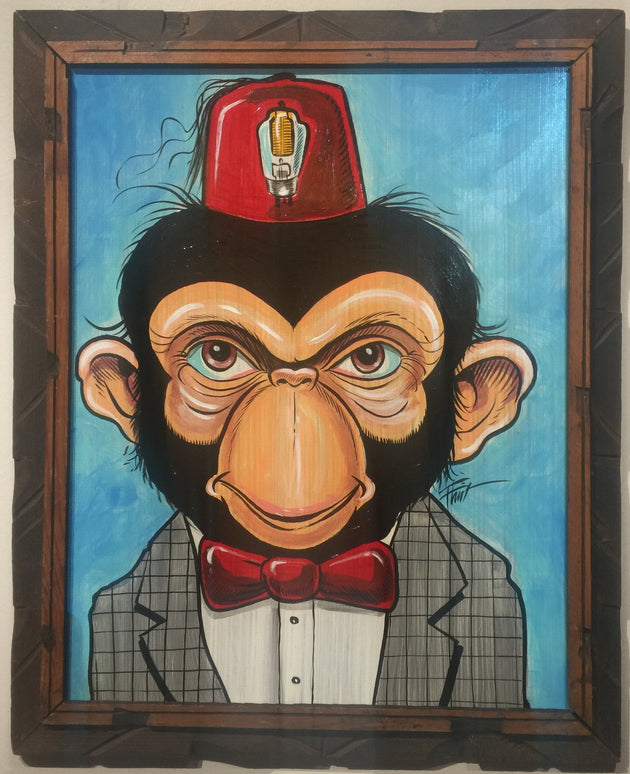 “Monkey with Fez” by William “Bubba” Flint