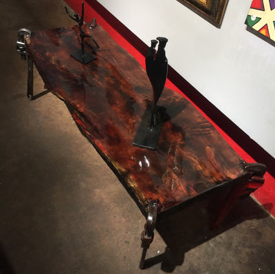"Wood and reclaimed tool table, small" by Stuart Edwards  $450