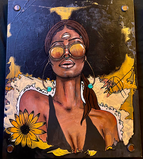 'Third Eye Sunflower Queen' by Kyle Huffman