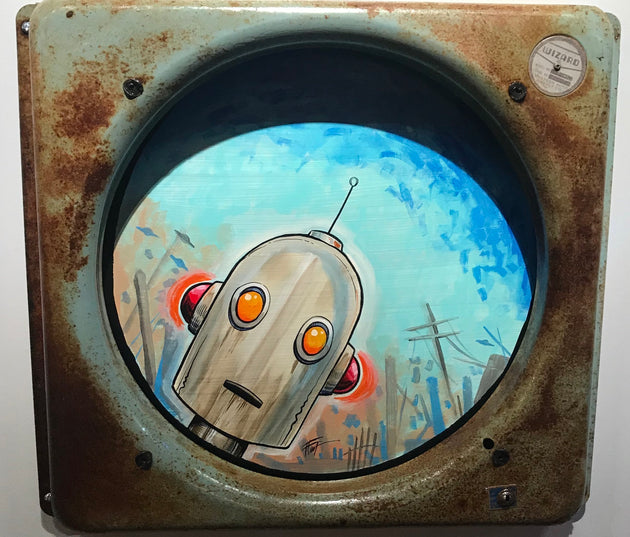 “Peeking Robot” by William “Bubba” Flint