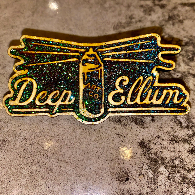 Deep Ellum Art Co Save Our Stages Wooden Resin Pins