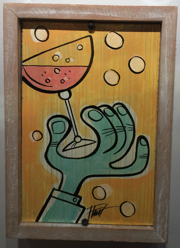 "Hand with Martini" by William "Bubba" Flint $75
