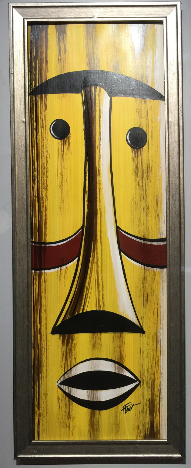 "Yellow Tiki" by William "Bubba" Flint $125