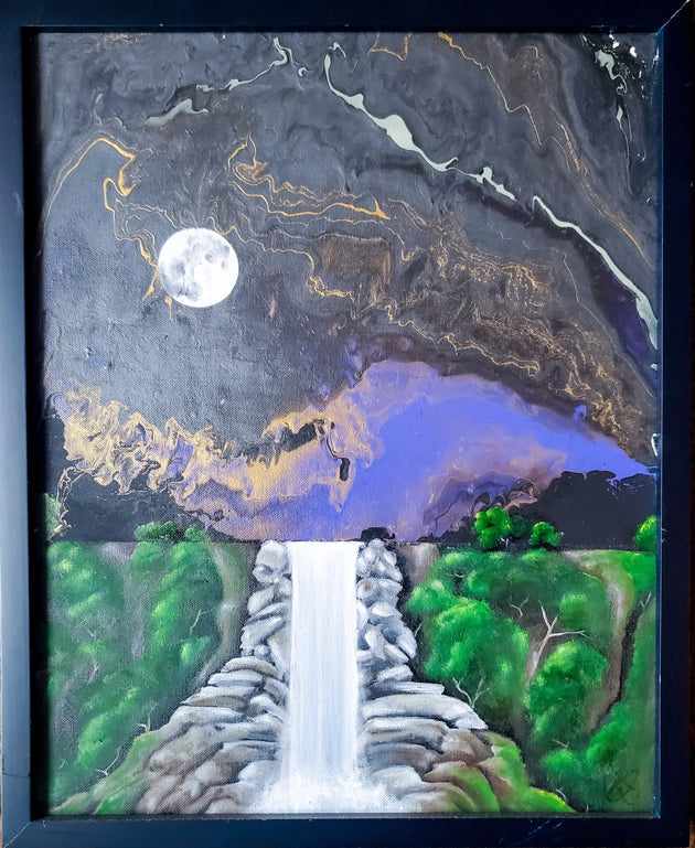 "Moon Waterfall" by Megan Najera $360