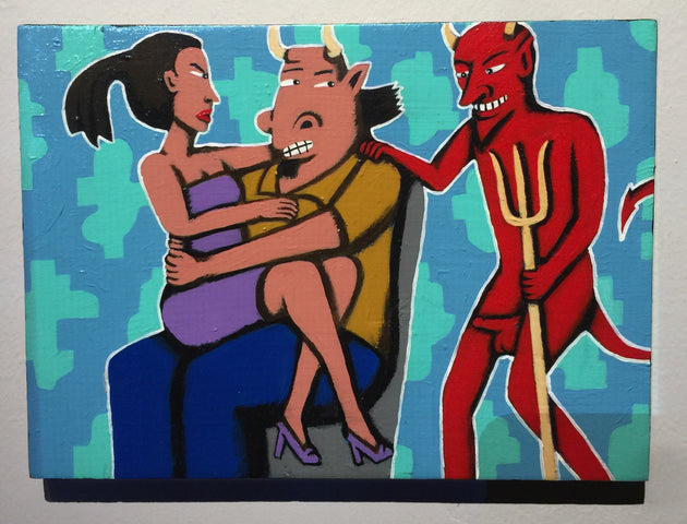 "Friend of the Devil" by Steve Cruz $85