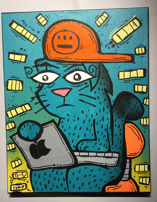 "Less Sad Cat" by Matt Lumpkins $135