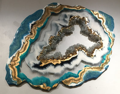 "Geode Serenity Slice" by Artist 'till Death Studio  $250