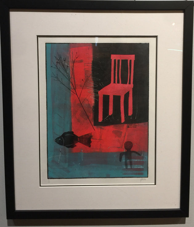 "Red Chair" by Junanne Peck $350