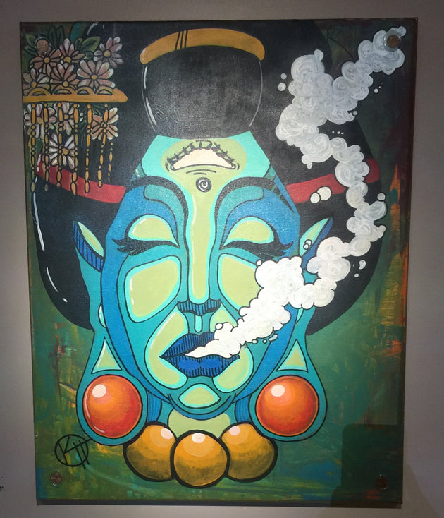 "Blue Geisha" by Kyle Huffman $350