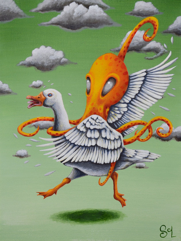 "Wild Goose Caught" by Sarah Curl-Larson $145