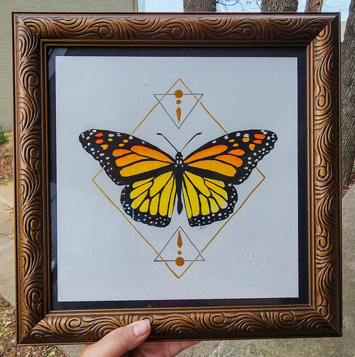 "Geometric Monarch" by Liz Wallace $79