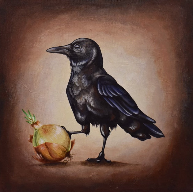 “Crow and Onion” by Sarah Curl-Larson $120