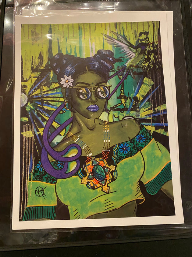 “Green Dream” print by Kyle Huffman $50