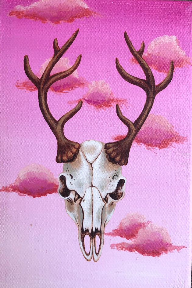 “Deer Skull” by Sarah Curl-Larson $35