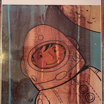 “Space Boy” print by William ‘Bubba’ Flint $45