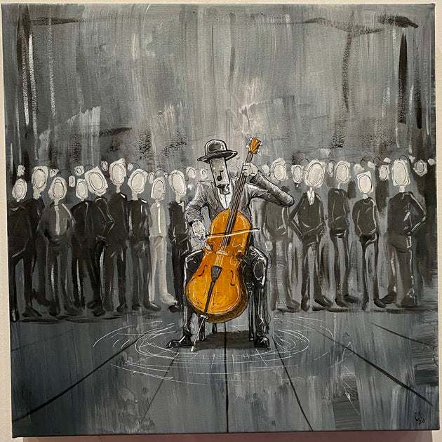 "The Cellist" by Chase Fleischman $400