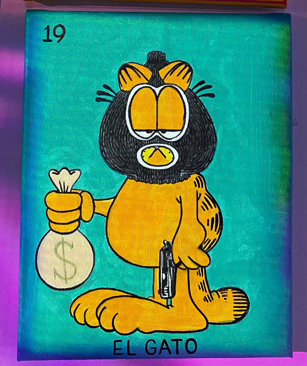 “El Gato” (Garfield) by Joey Rushing $120