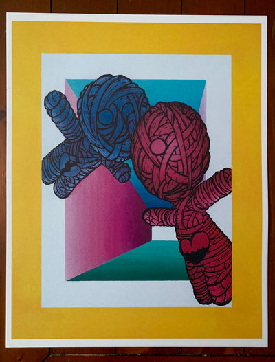 “Stuck Together” print by D. Sains  $30