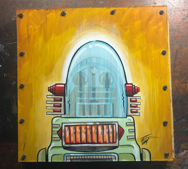 "Robot with Glass Head" by William 'Bubba' Flint $125